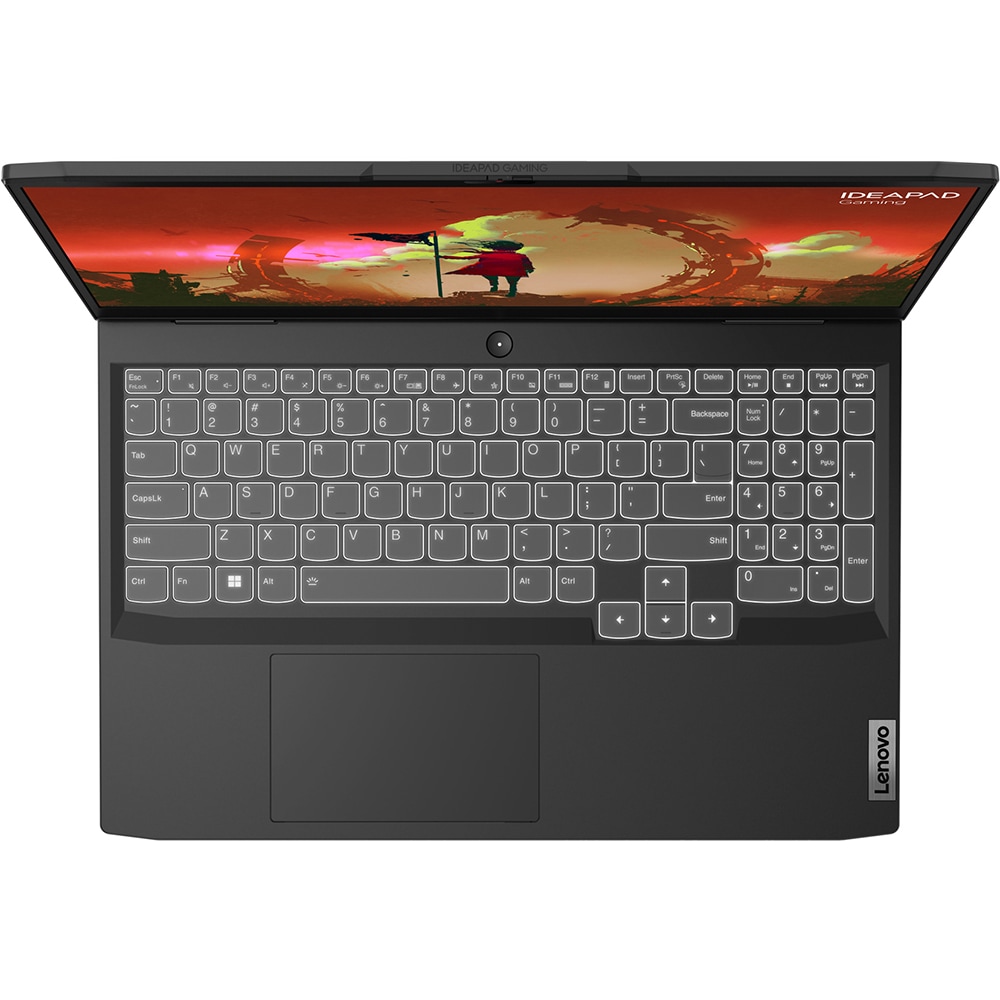 Laptop gaming LENOVO IdeaPad Gaming 3 15ARH7, AMD Ryzen 5 7535HS pana la 4.5GHz, 15.6" Full HD, 16GB, SSD 512GB, NVIDIA GeForce RTX 4050 6GB, Free DOS, gri