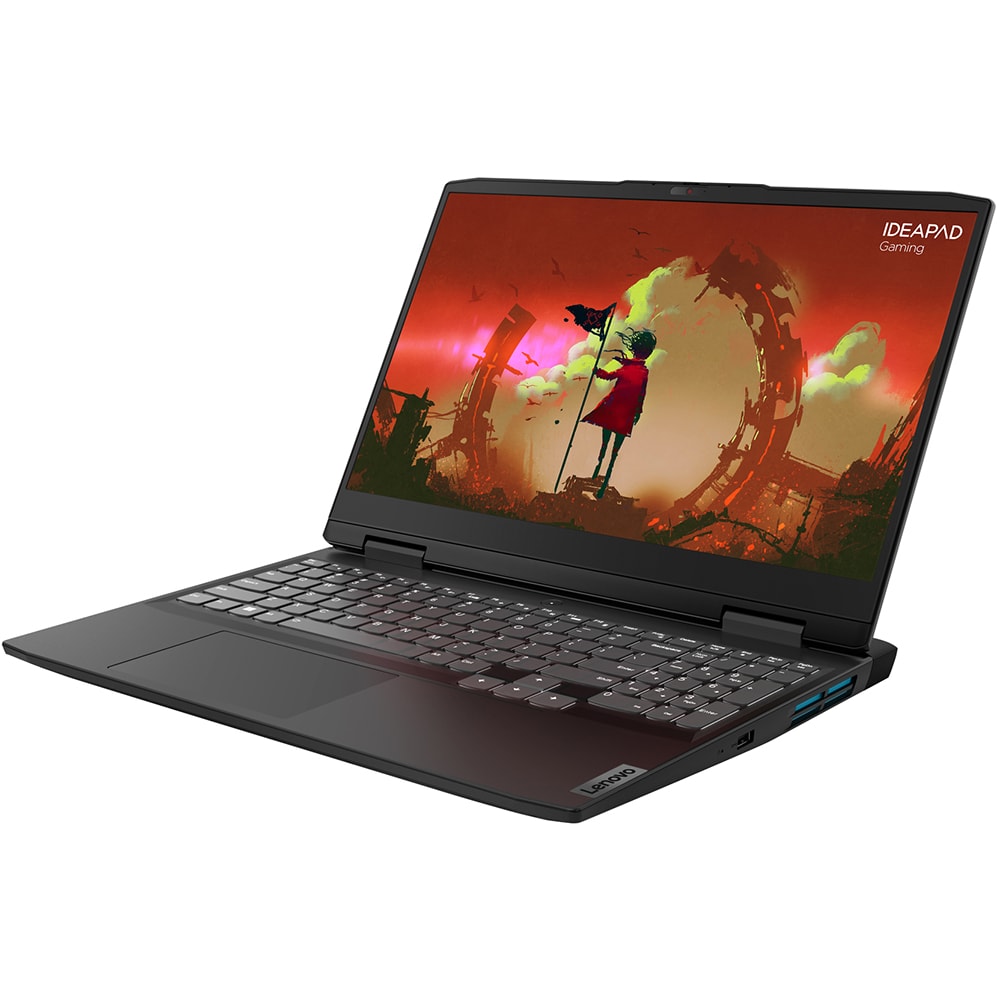 Laptop gaming LENOVO IdeaPad Gaming 3 15ARH7, AMD Ryzen 5 7535HS pana la 4.5GHz, 15.6" Full HD, 16GB, SSD 512GB, NVIDIA GeForce RTX 4050 6GB, Free DOS, gri