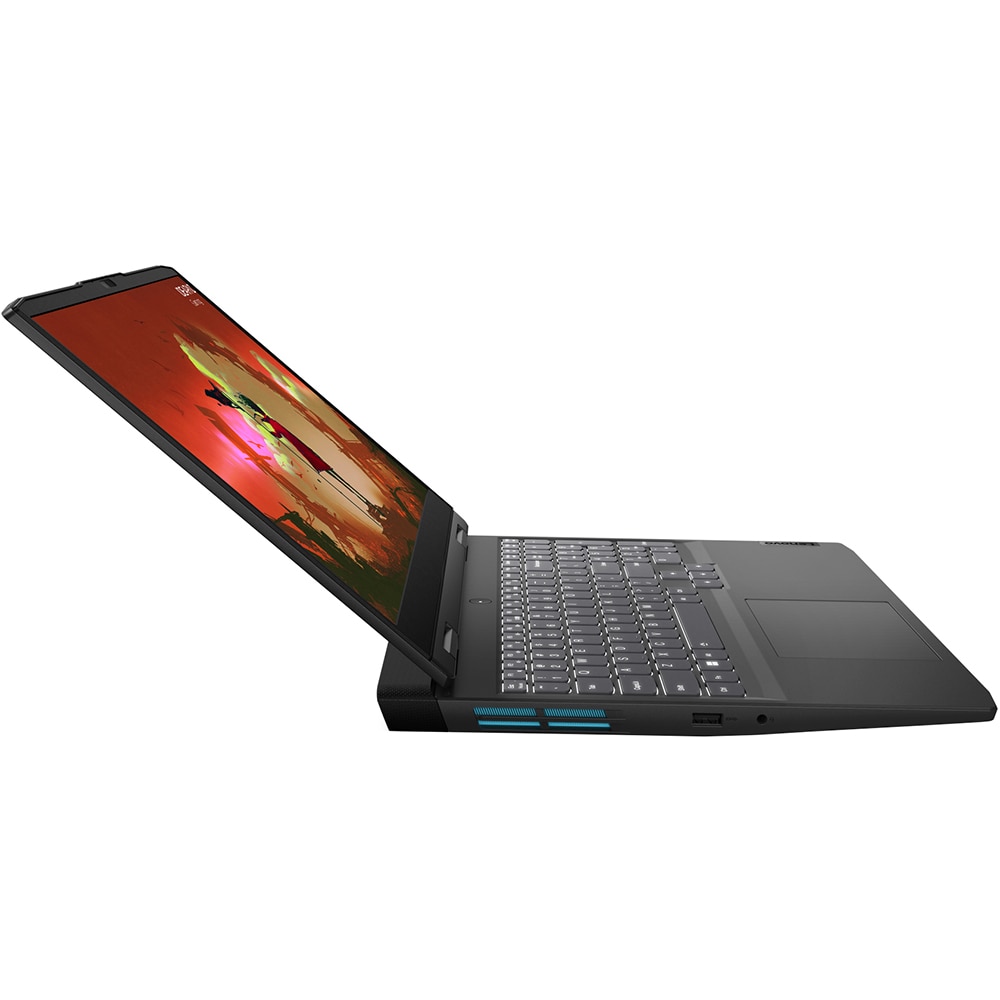 Laptop gaming LENOVO IdeaPad Gaming 3 15ARH7, AMD Ryzen 5 7535HS pana la 4.5GHz, 15.6" Full HD, 16GB, SSD 512GB, NVIDIA GeForce RTX 4050 6GB, Free DOS, gri