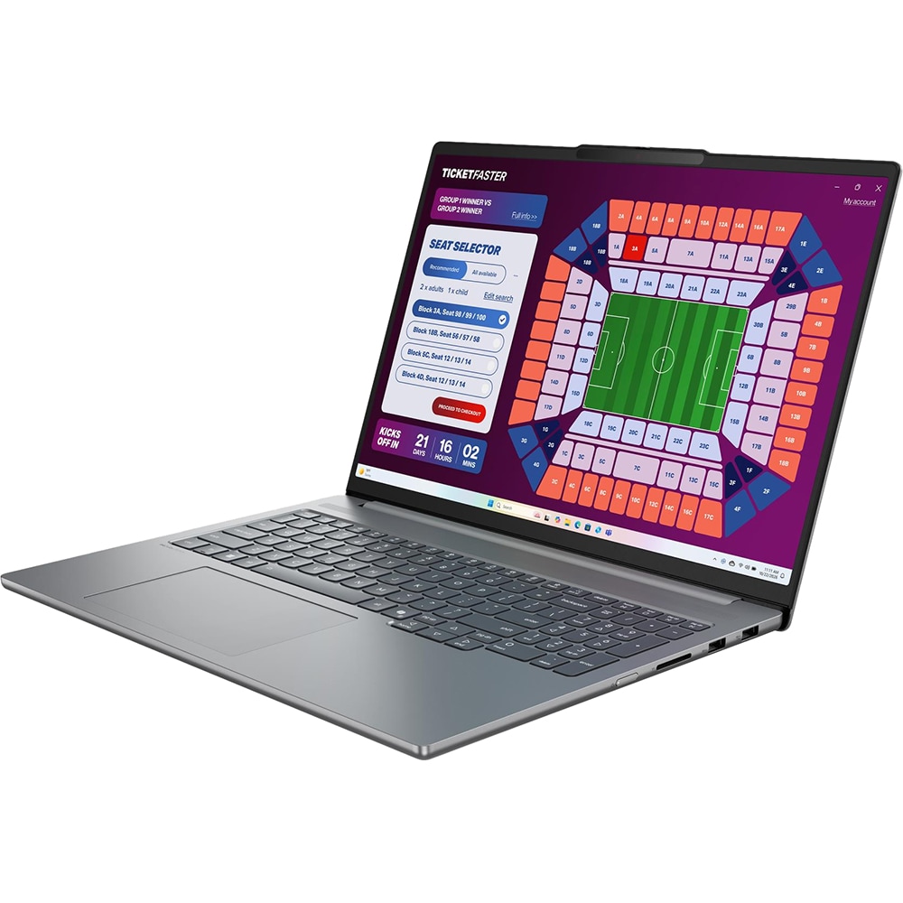 Laptop LENOVO IdeaPad Pro 5 16IPH11, Intel Core Ultra 9 386H pana la 4.9GHz, 16" 2.8K, 32GB, 1TB, NVIDIA GeForce RTX 5060 8GB, Free DOS, Luna Grey