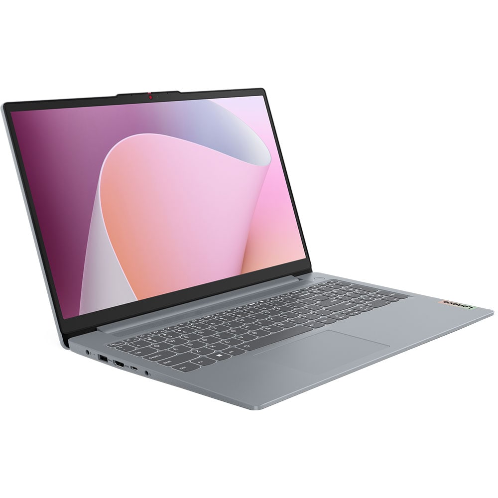 Laptop LENOVO IdeaPad Slim 3 15ABR8, AMD Athlon 7120U pana la 3.5GHz, 15.6" Full HD, 4GB, 512GB, AMD Radeon 610M, FreeDOS, Arctic Grey