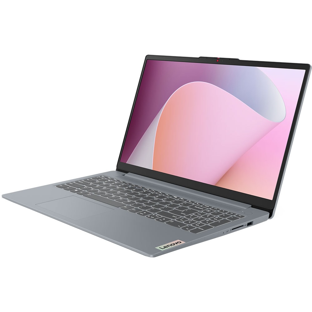 Laptop LENOVO IdeaPad Slim 3 15ABR8, AMD Athlon 7120U pana la 3.5GHz, 15.6" Full HD, 4GB, 512GB, AMD Radeon 610M, FreeDOS, Arctic Grey