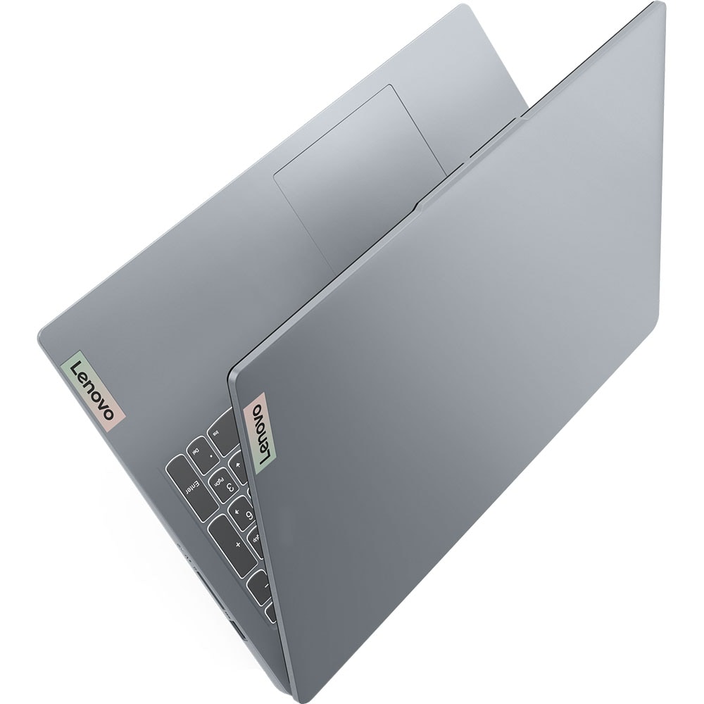 Laptop LENOVO IdeaPad Slim 3 15ABR8, AMD Athlon 7120U pana la 3.5GHz, 15.6" Full HD, 4GB, 512GB, AMD Radeon 610M, FreeDOS, Arctic Grey
