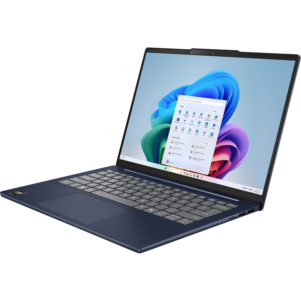 Laptop LENOVO IdeaPad Slim 5 14AKP10, AMD Ryzen AI 5 330 pana la 4.5 GHz, 14" WUXGA, 16GB, SSD 1TB, AMD Radeon 820M, Free DOS, Cosmic Blue