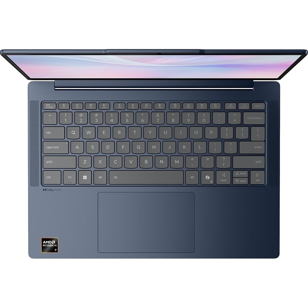 Laptop LENOVO IdeaPad Slim 5 14AKP10, AMD Ryzen AI 5 330 pana la 4.5 GHz, 14" WUXGA, 16GB, SSD 1TB, AMD Radeon 820M, Free DOS, Cosmic Blue