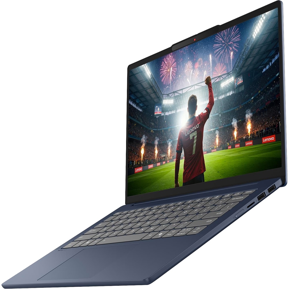 Laptop LENOVO IdeaPad Slim 5 14IPH11, Intel Core Ultra 7 355 pana la 4.7GHz, 14" WUXGA OLED, 32GB, SSD 1TB, Intel Graphics, FreeDos, Cosmic Blue
