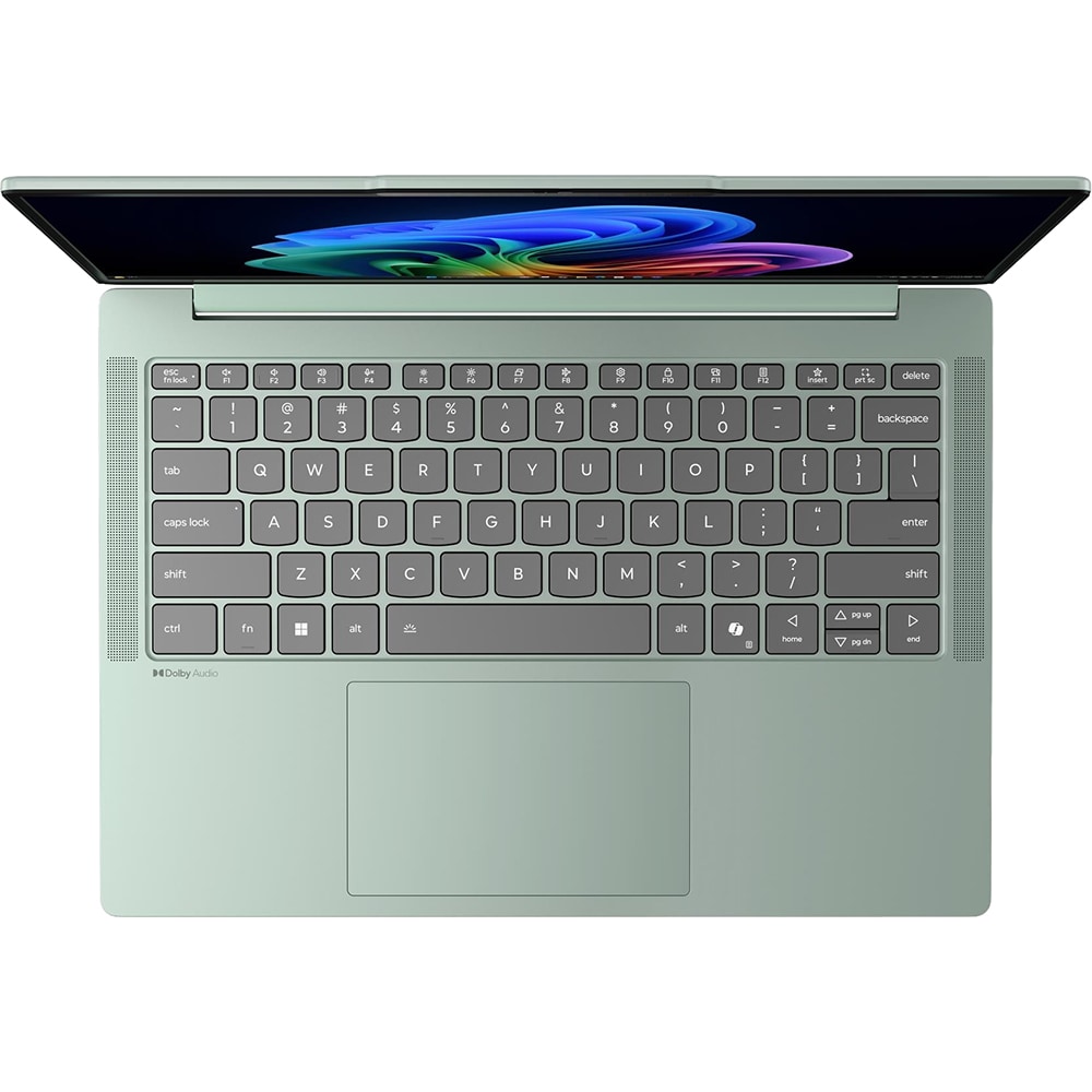 Laptop LENOVO IdeaPad Slim 5 14IPH11, Intel Core Ultra 7 356H pana la 4.7GHz, 14" WUXGA OLED, 32GB, SSD 1TB, Intel Graphics, FreeDos, Breeze Moss