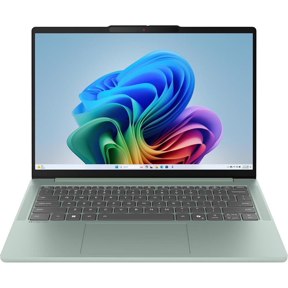 Laptop LENOVO IdeaPad Slim 5 14IPH11, Intel Core Ultra 7 356H pana la 4.7GHz, 14" WUXGA OLED, 32GB, SSD 1TB, Intel Graphics, FreeDos, Breeze Moss