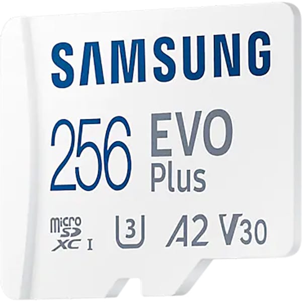 Card de memorie SAMSUNG EVO Plus (2024), microSDXC, 256GB, 160MB/s, clasa 10/U1/V10/A1, UHS-I