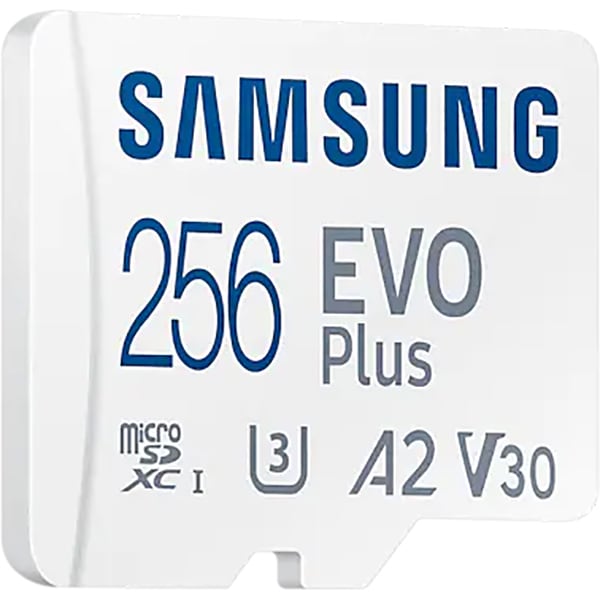 Card de memorie SAMSUNG EVO Plus (2024), microSDXC, 256GB, 160MB/s, clasa 10/U1/V10/A1, UHS-I