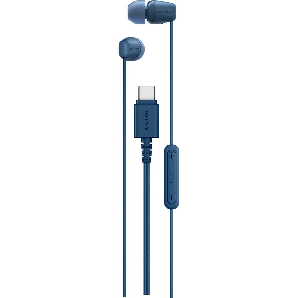 Casti SONY IER-EX15CL, Cu Fir, In-Ear, Microfon, USB-C, albastru