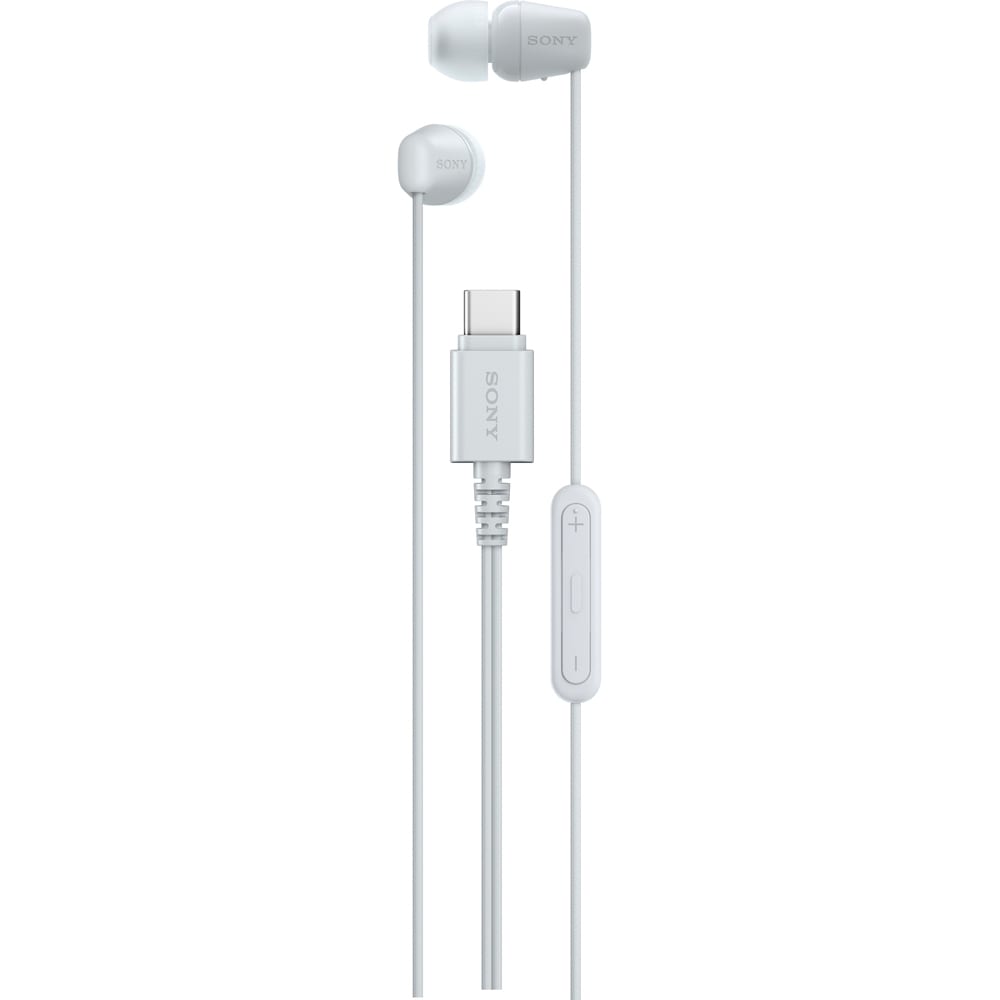 Casti SONY IER-EX15CW, Cu Fir, In-Ear, Microfon, USB-C, alb