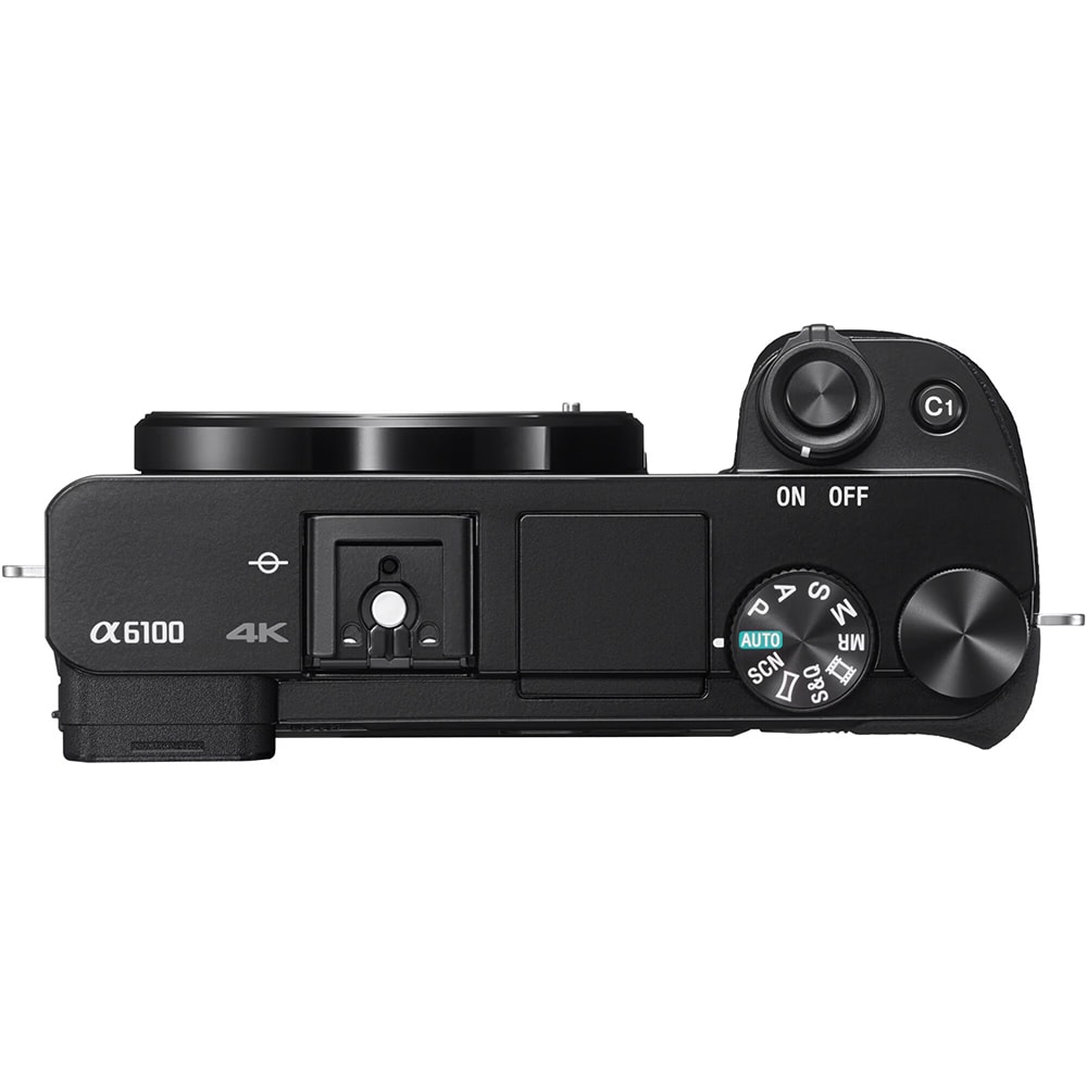 Aparat foto mirrorless SONY Alpha ILCE-6100AKB, 24.2MP, 4K, Wi-Fi, negru + Obiectiv SELP16502
