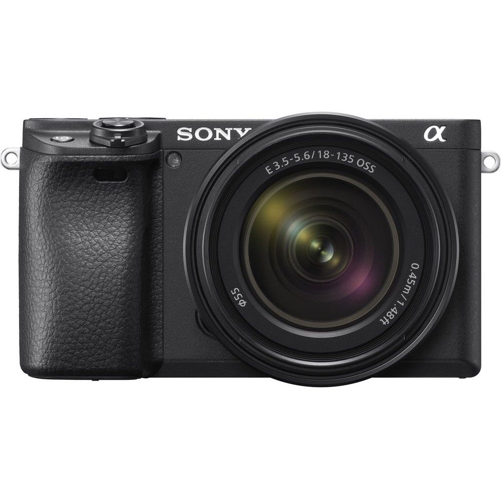 Aparat foto mirrorless SONY ILCE-6400AMB, 24.2MP, 4K, Wi-Fi, negru + Obiectiv SEL18135