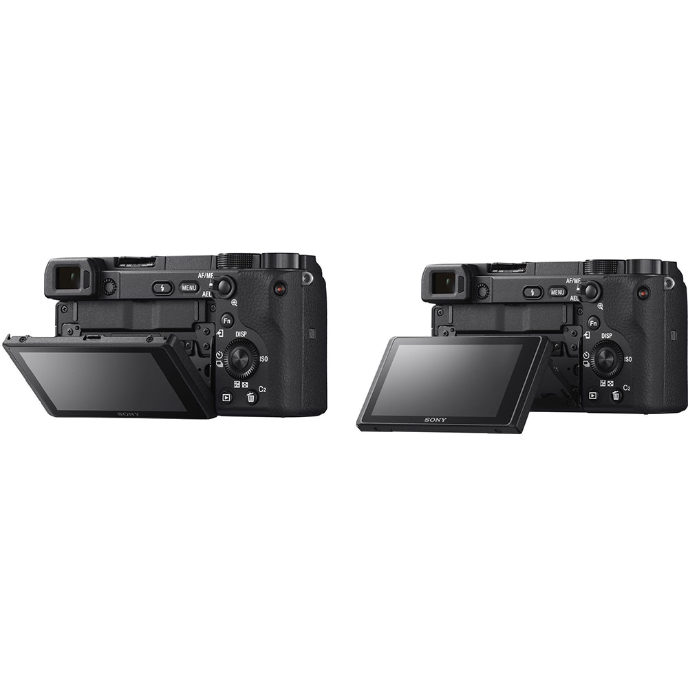 Aparat foto mirrorless SONY ILCE-6400AMB, 24.2MP, 4K, Wi-Fi, negru + Obiectiv SEL18135
