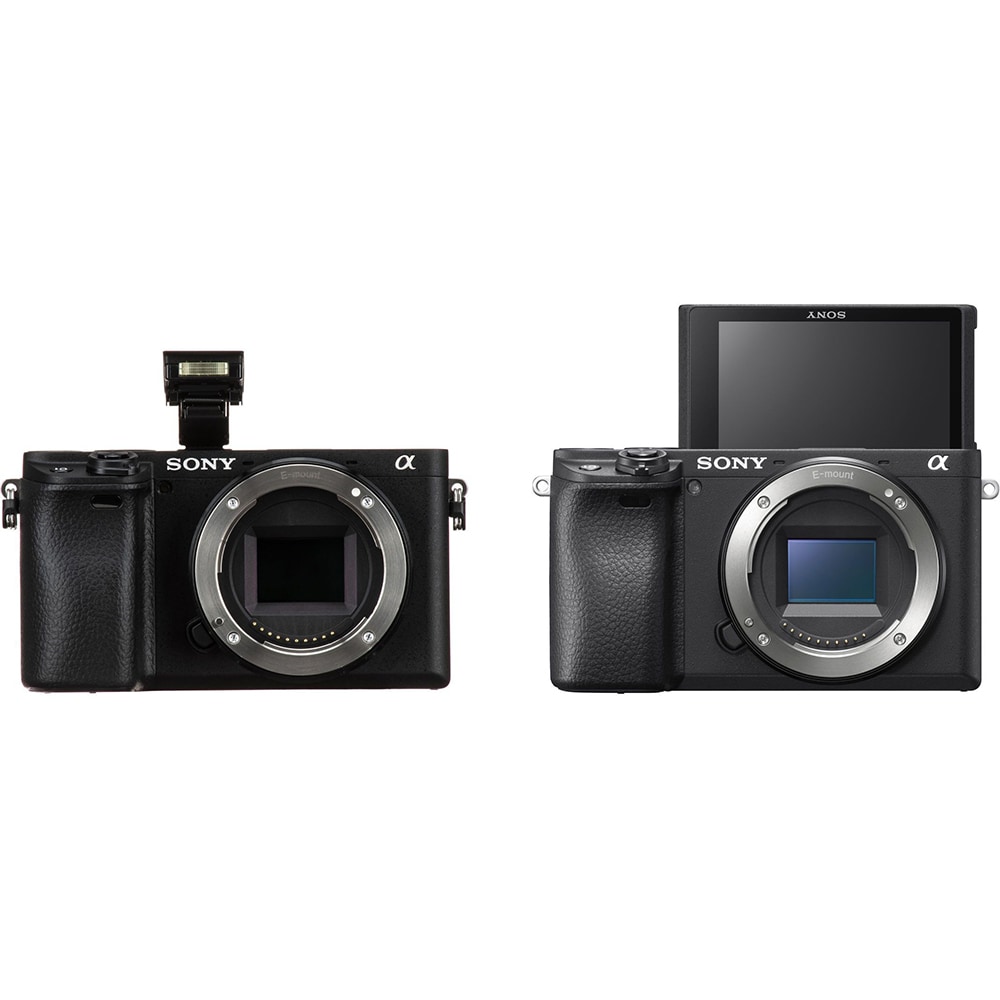 Aparat foto mirrorless SONY ILCE-6400AMB, 24.2MP, 4K, Wi-Fi, negru + Obiectiv SEL18135