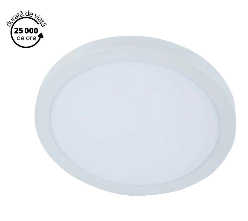 Plafoniera LED, 1 x 17,5 W, alb, metal si plastic  GoodHome