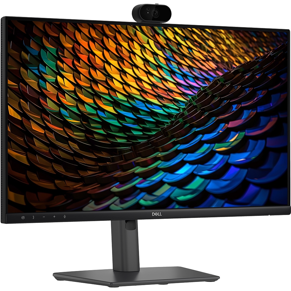 Monitor LED IPS DELL P2426HEB, 23.8", Full HD, 120Hz, webcam, boxe, pivot, negru