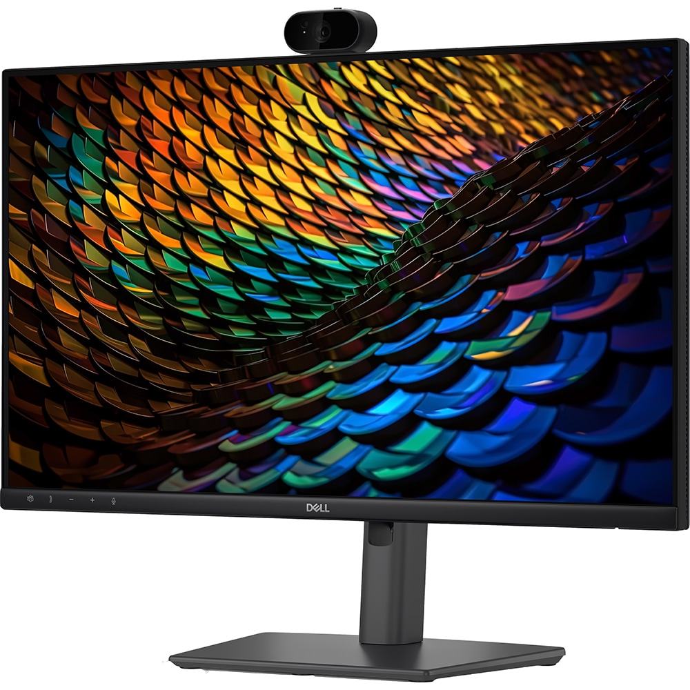 Monitor LED IPS DELL P2426HEB, 23.8", Full HD, 120Hz, webcam, boxe, pivot, negru