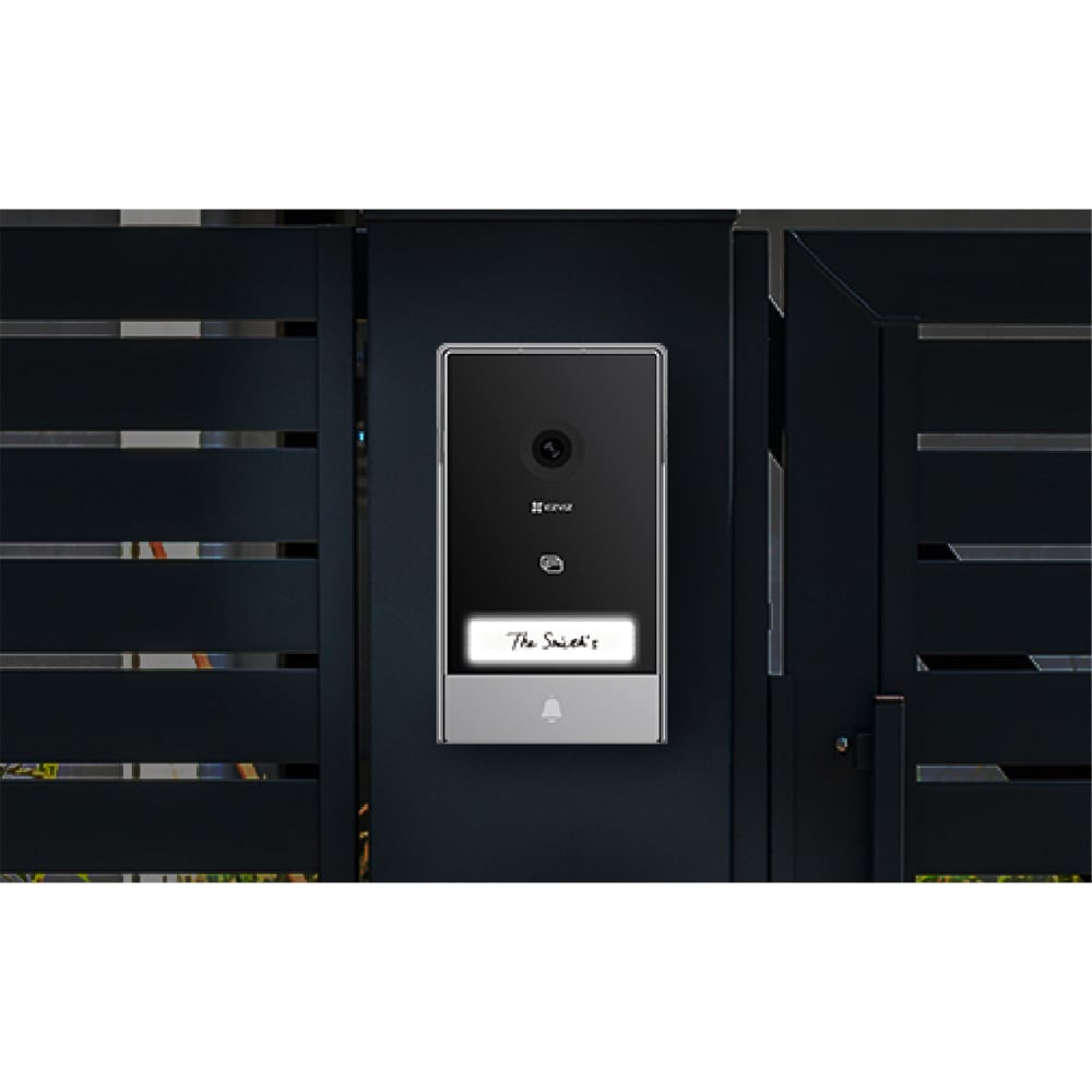 Videointerfon inteligent EZVIZ HP7 2-Entry Kit, 2K, TFT 7 inch, Wi-Fi, IR, 2 intrari, gri-negru