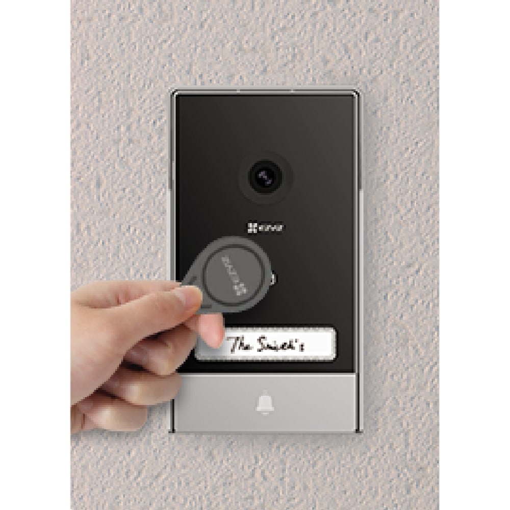Videointerfon inteligent EZVIZ HP7 2-Entry Kit, 2K, TFT 7 inch, Wi-Fi, IR, 2 intrari, gri-negru