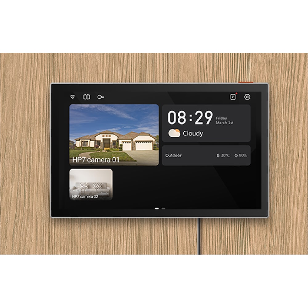 Videointerfon inteligent EZVIZ HP7 2-Entry Kit, 2K, TFT 7 inch, Wi-Fi, IR, 2 intrari, gri-negru