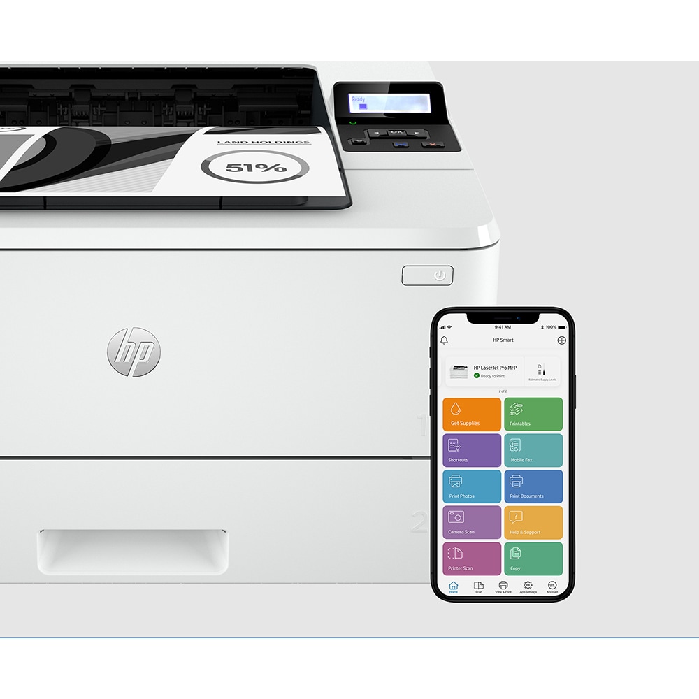 Imprimanta laser monocrom HP LaserJet Pro 4002dw, A4, USB, Retea, Wi-Fi