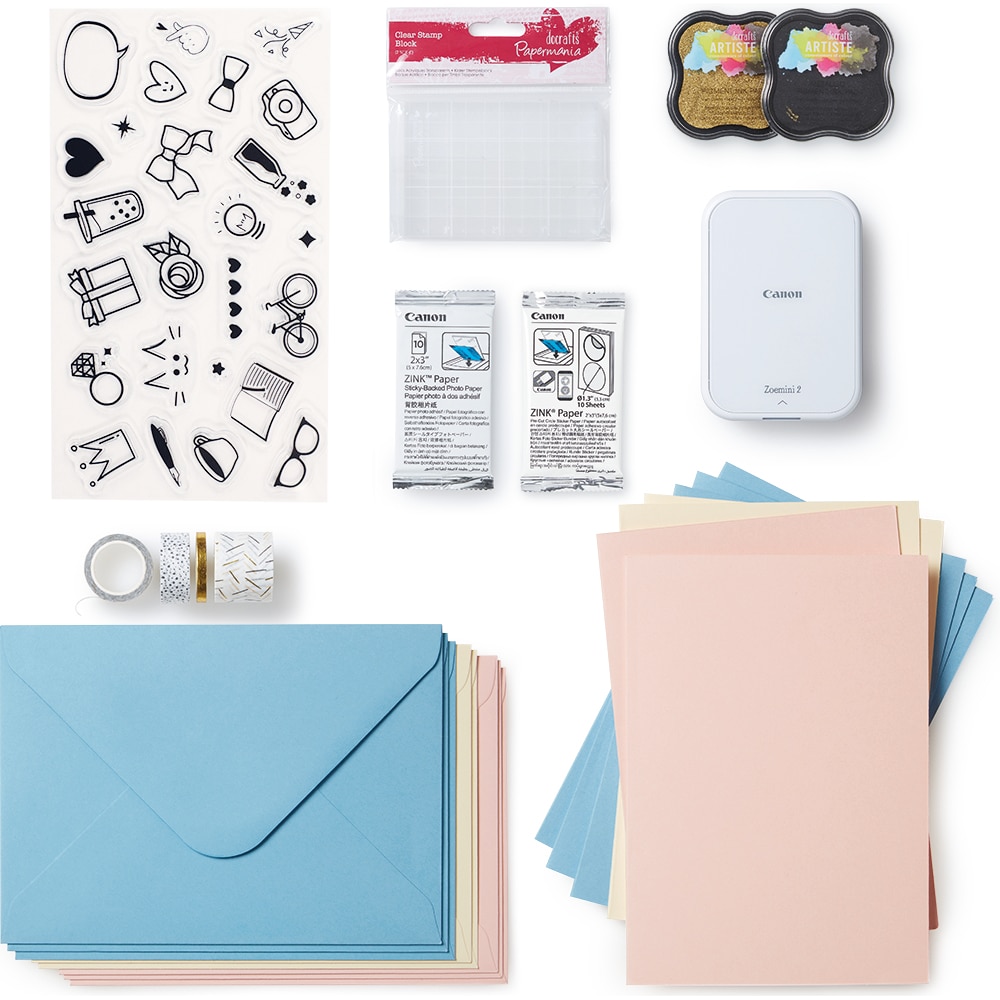 Imprimanta foto portabila CANON SELPHY QX10 Craft Kit, alb