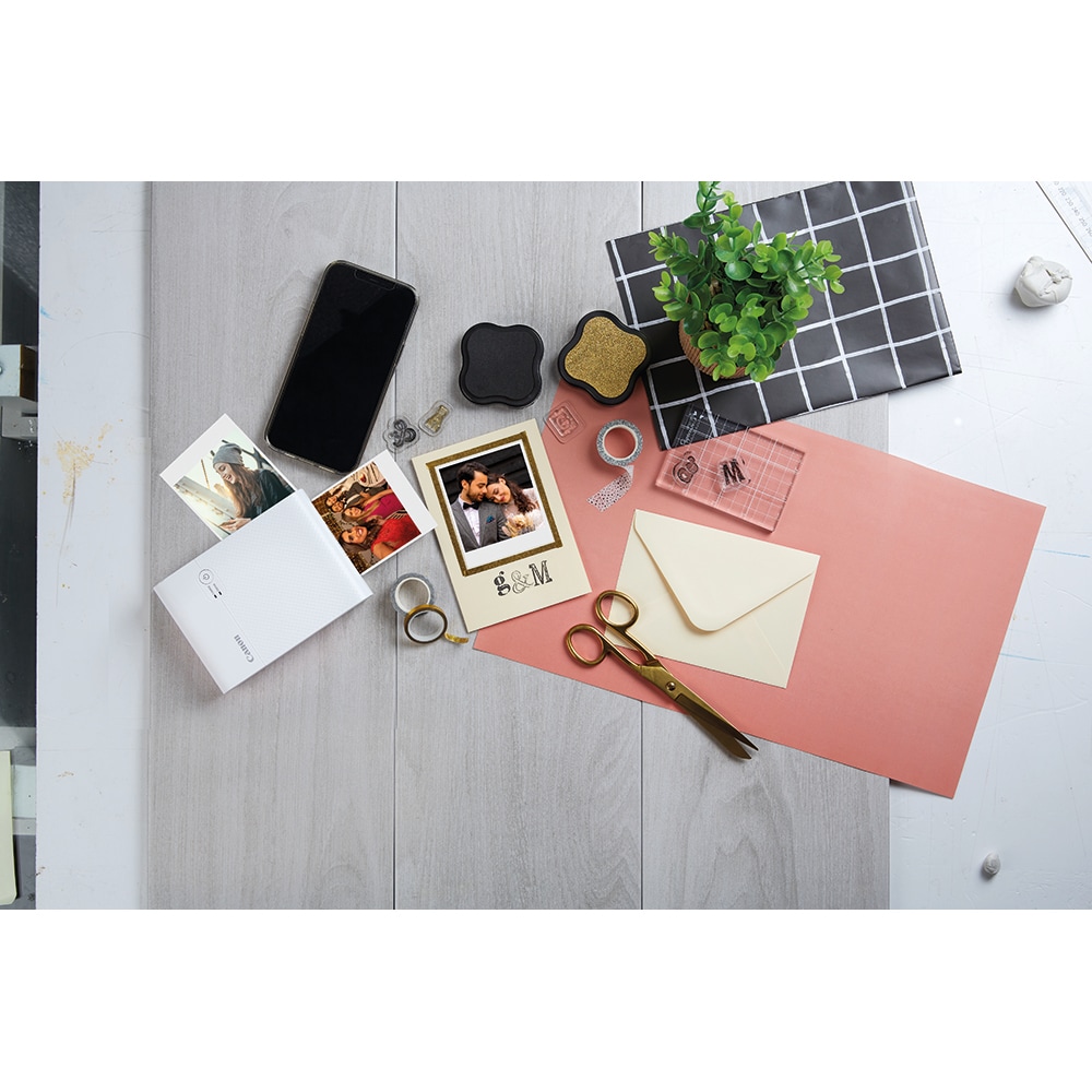 Imprimanta foto portabila CANON SELPHY QX10 Craft Kit, alb