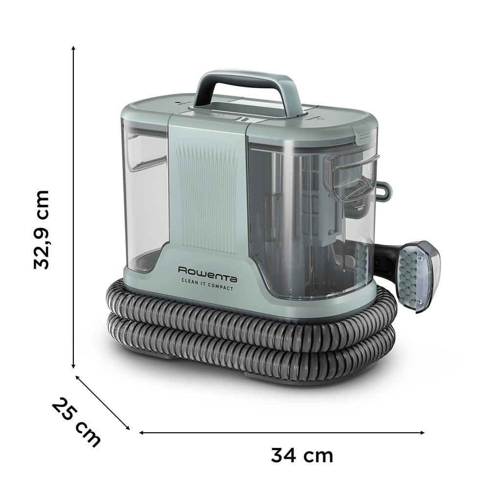 Aspirator cu spalare ROWENTA Clean It IN3020F0, 1.4l, 400W, verde-argintiu