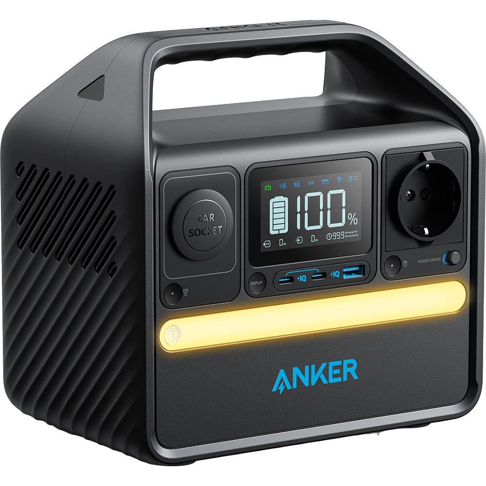 Statie Incarcare ANKER PowerHouse 522 A1721311, 299Wh, 300W, USB A, USB C, Priza auto, negru