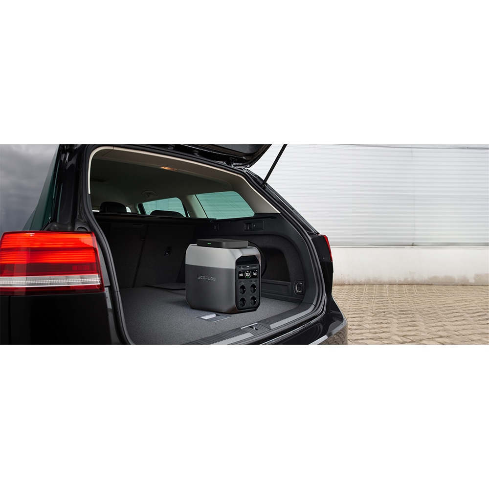 Statie de incarcare portabila ECOFLOW Delta 3 Plus, 1800W, 1024Wh, AC, USB-A, USB-C, MC4, XT60, negru