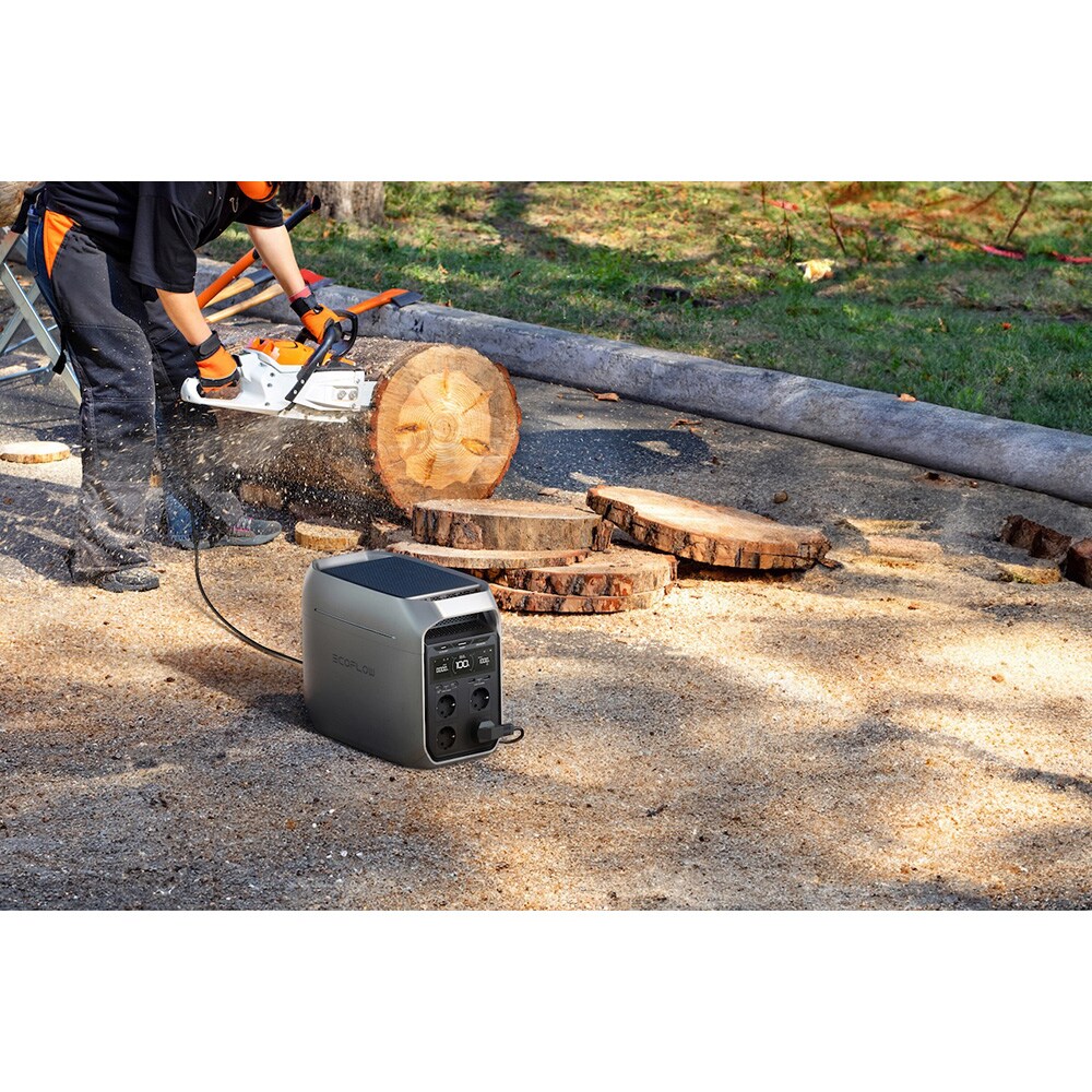 Statie de incarcare portabila ECOFLOW Delta 3 Plus, 1800W, 1024Wh, AC, USB-A, USB-C, MC4, XT60, negru