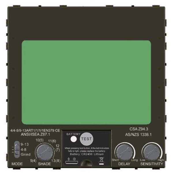 Masca de sudura cu cristale lichide INTENSIV TITAN 9-13, 4 senzori, vizor 100x65mm, incarcare solara + baterie