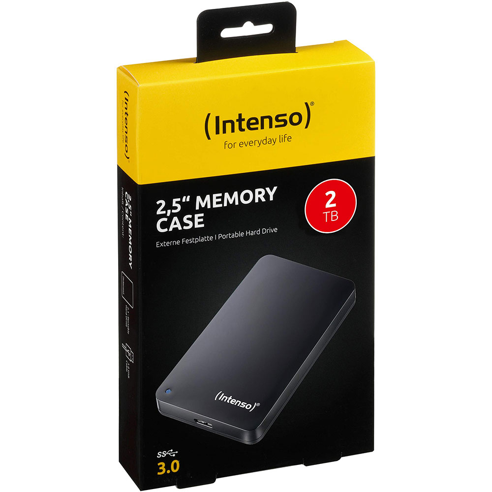 Hard Disk extern INTENSO Memory Case 2.5, 2TB, USB 3.0, negru