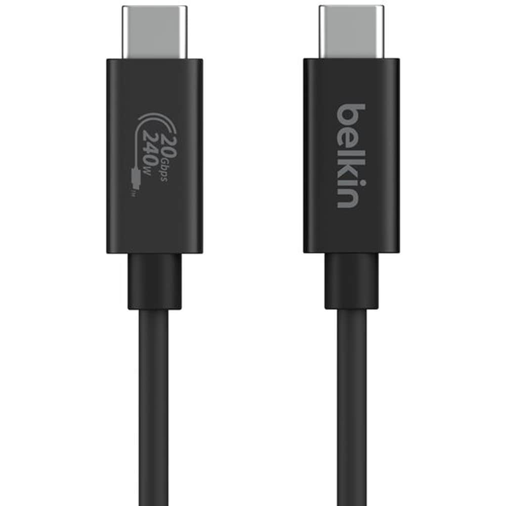 Cablu date BELKIN INZ004bt2MBK, USB-C - USB-C, 2m, negru
