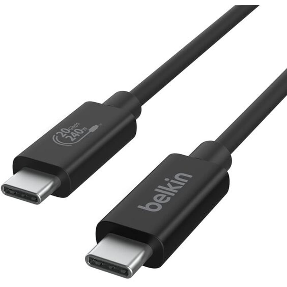 Cablu date BELKIN INZ004bt2MBK, USB-C - USB-C, 2m, negru