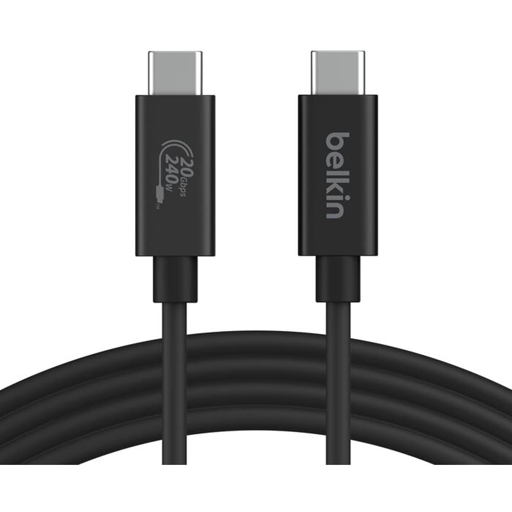 Cablu date BELKIN INZ004bt2MBK, USB-C - USB-C, 2m, negru