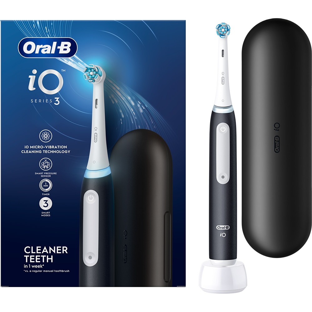 Periuta de dinti electrica ORAL-B iO3, 3 programe, 1 capat, negru