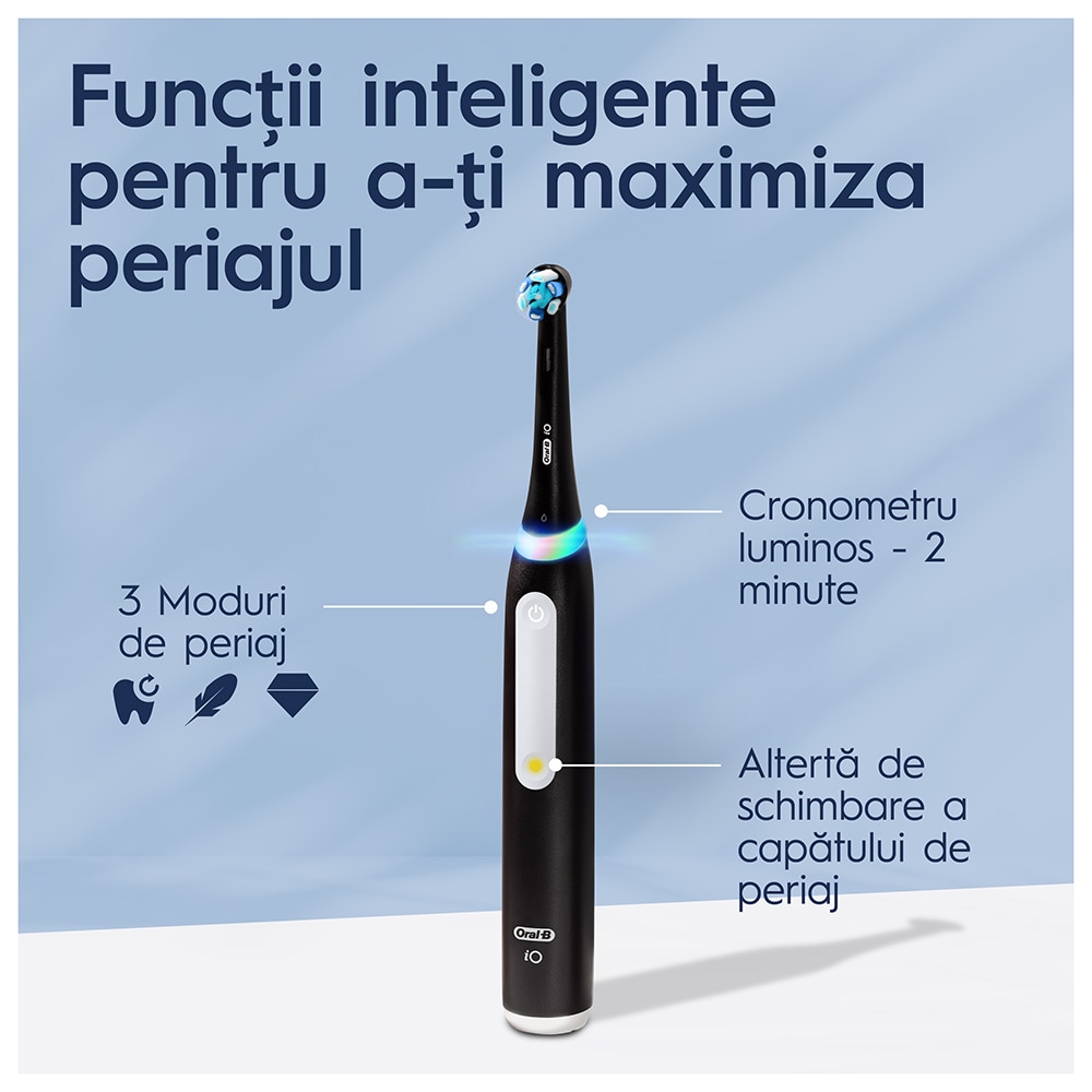 Periuta de dinti electrica ORAL-B iO3, 3 programe, 1 capat, negru