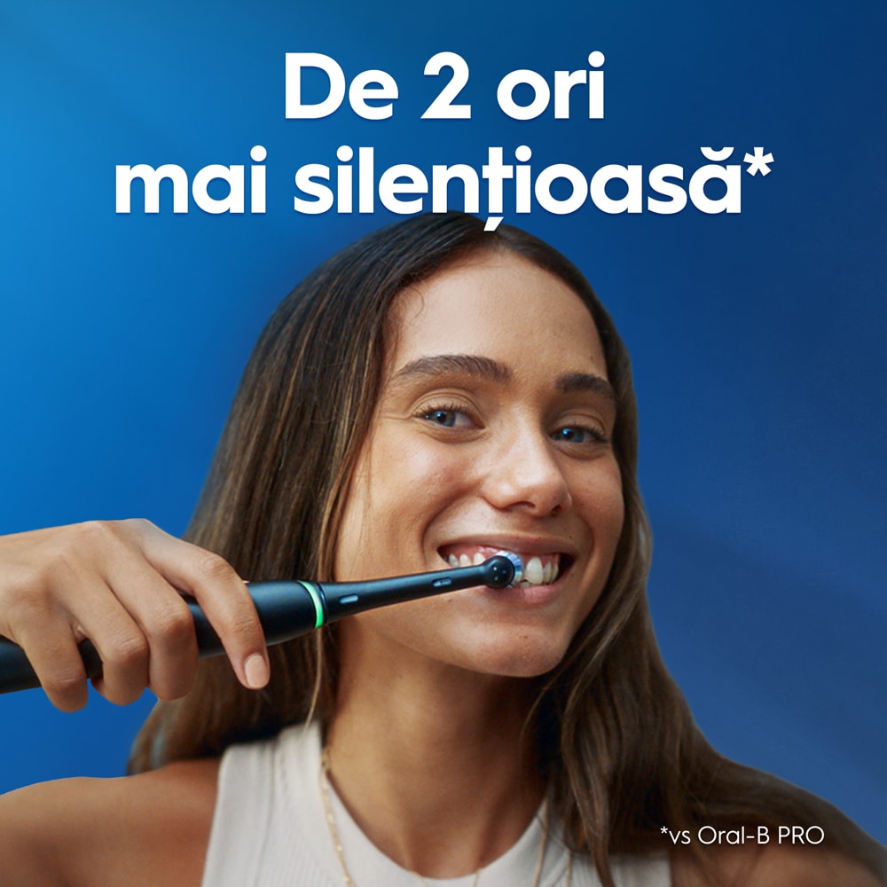 Periuta de dinti electrica ORAL-B iO5 Leopard, 5 programe, 2 capete, negru