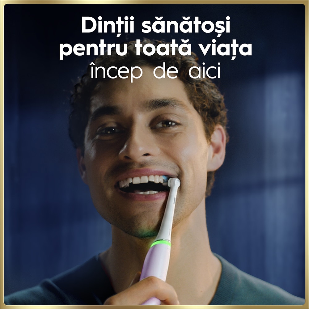 Periuta de dinti electrica ORAL-B iO9, Bluetooth, Curatare 3D, 7 programe, 2 capate, negru