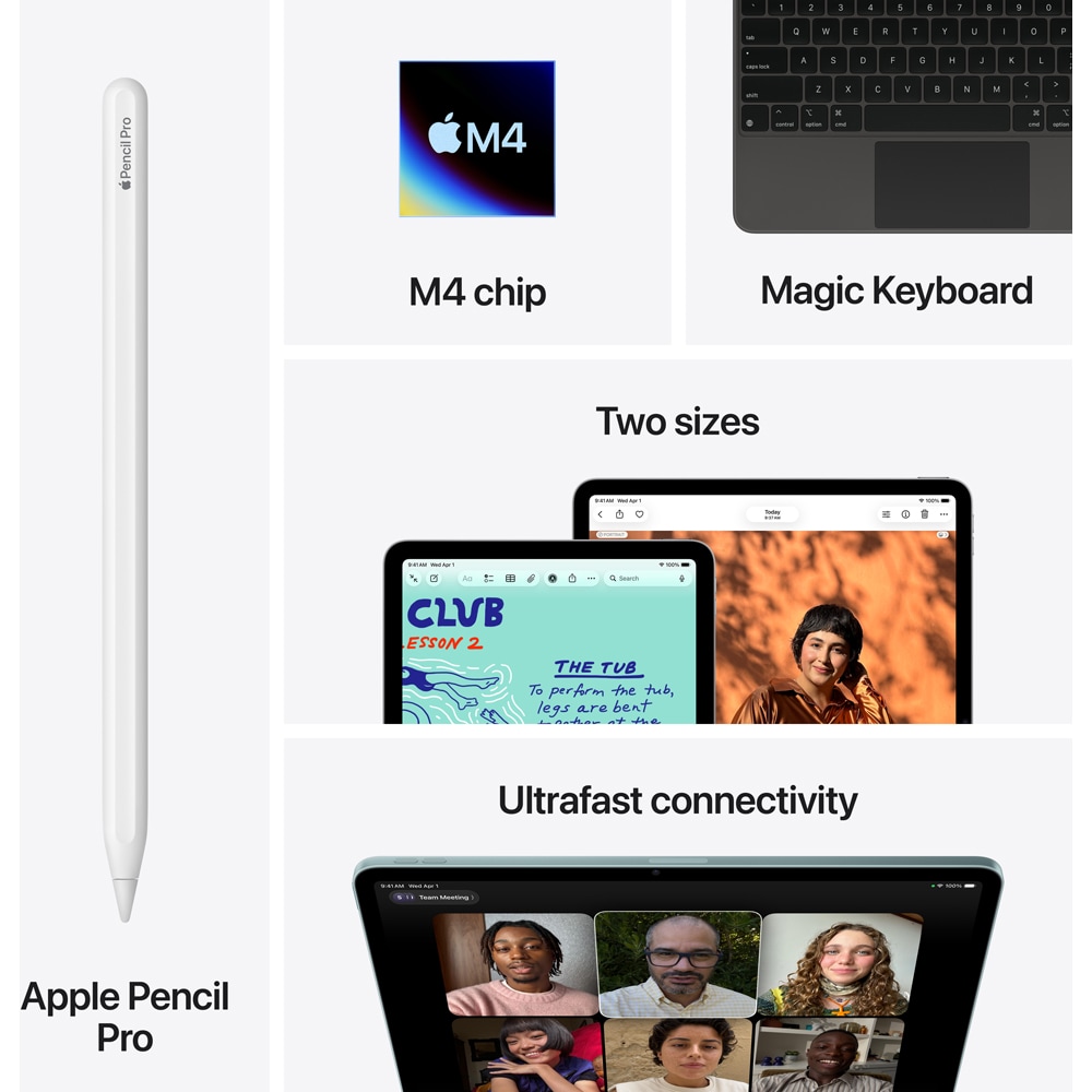 Tableta APPLE iPad Air 13" (M4), 1TB, Wi-Fi, Purple