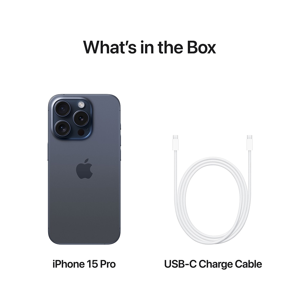 Telefon APPLE iPhone 15 Pro 5G, 128GB, Blue Titanium