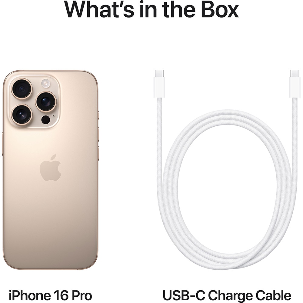 Telefon APPLE iPhone 16 Pro 5G, 128GB, Desert Titanium