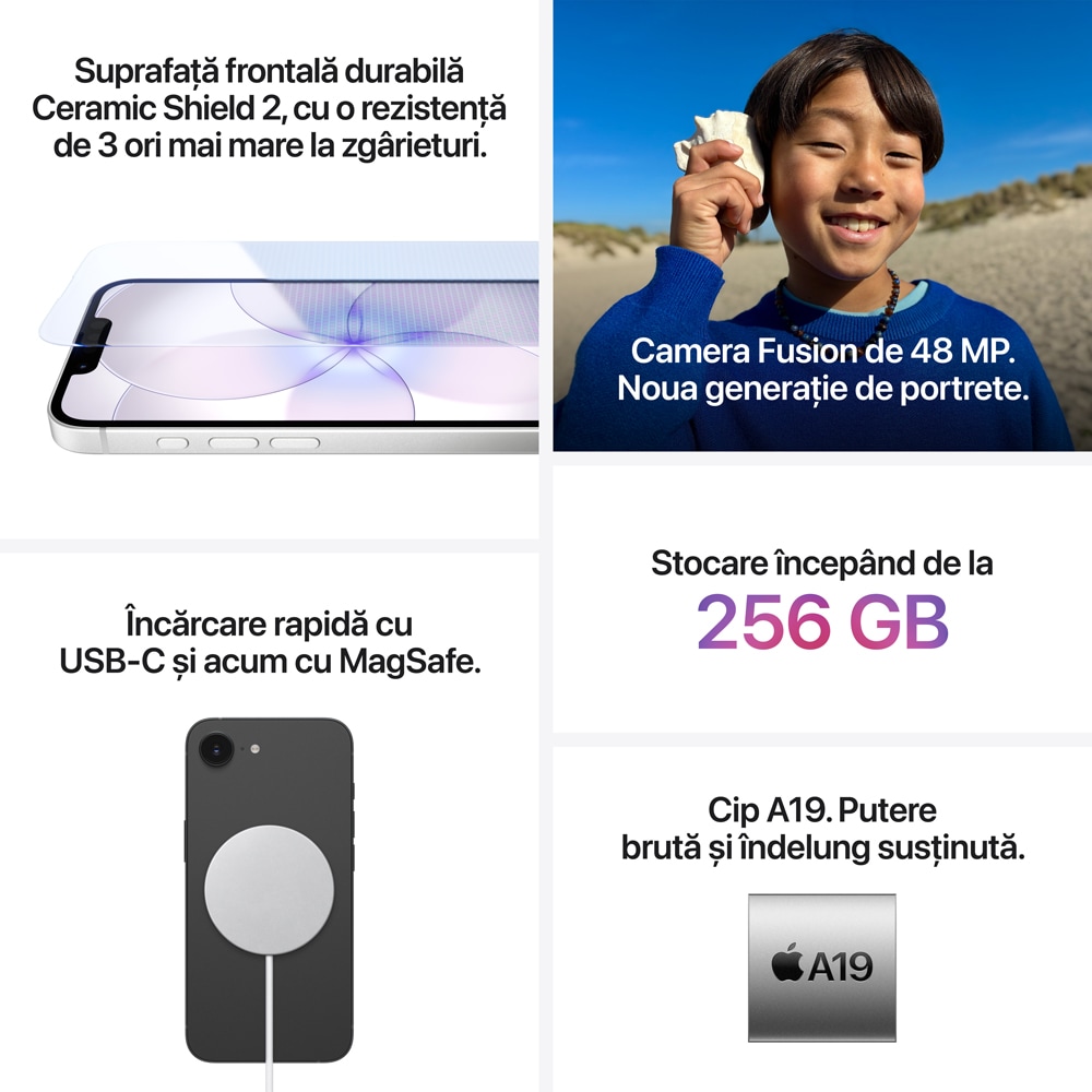 Telefon APPLE iPhone 17E, 512GB, Soft Pink