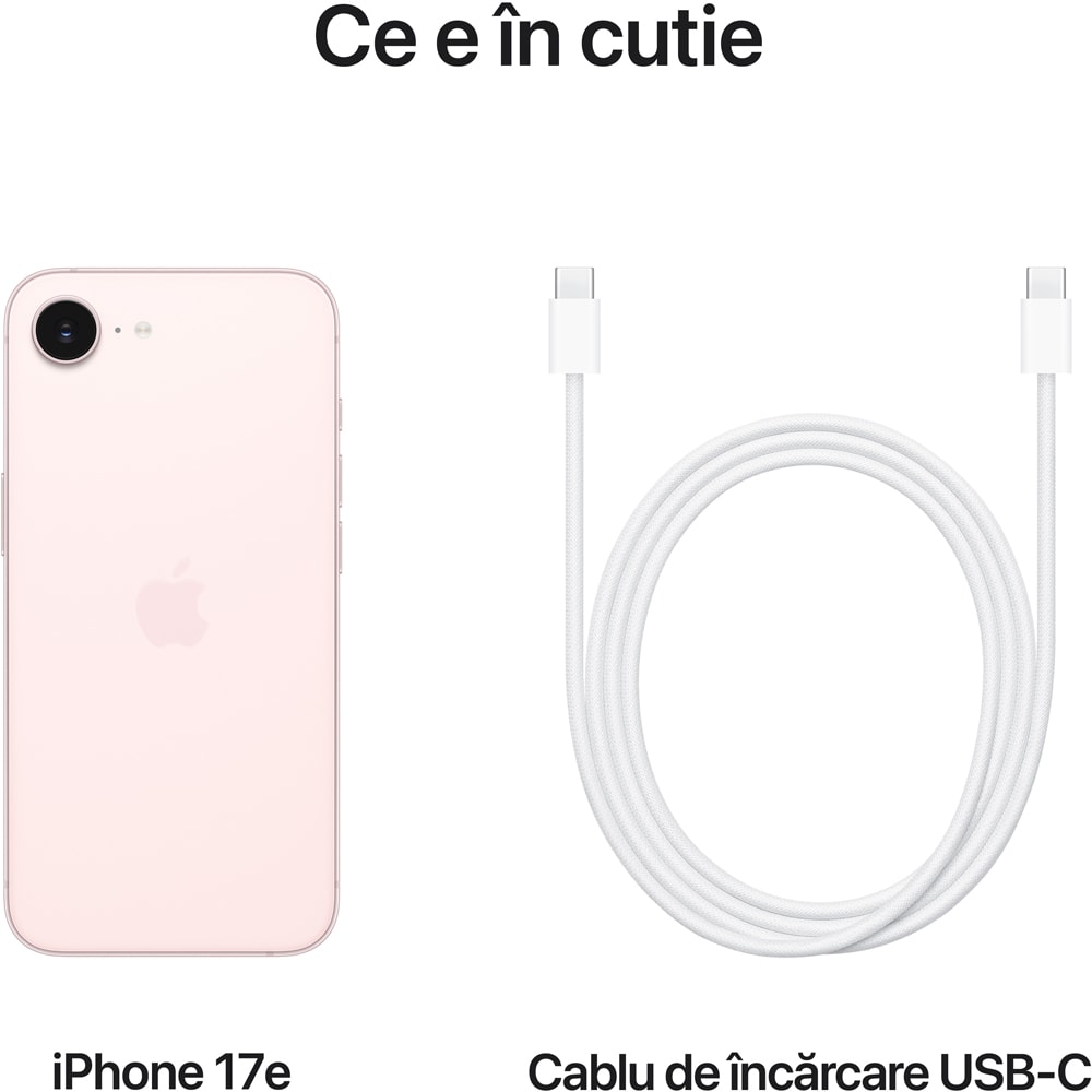 Telefon APPLE iPhone 17E, 512GB, Soft Pink