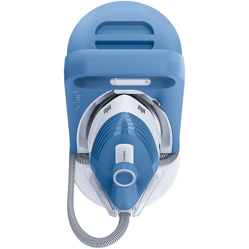 Statie de calcat BRAUN UpStyle 2 IS2745BL, 2200W, 440g/min, 1.5l, talpa EloxalPlus, albastru-alb