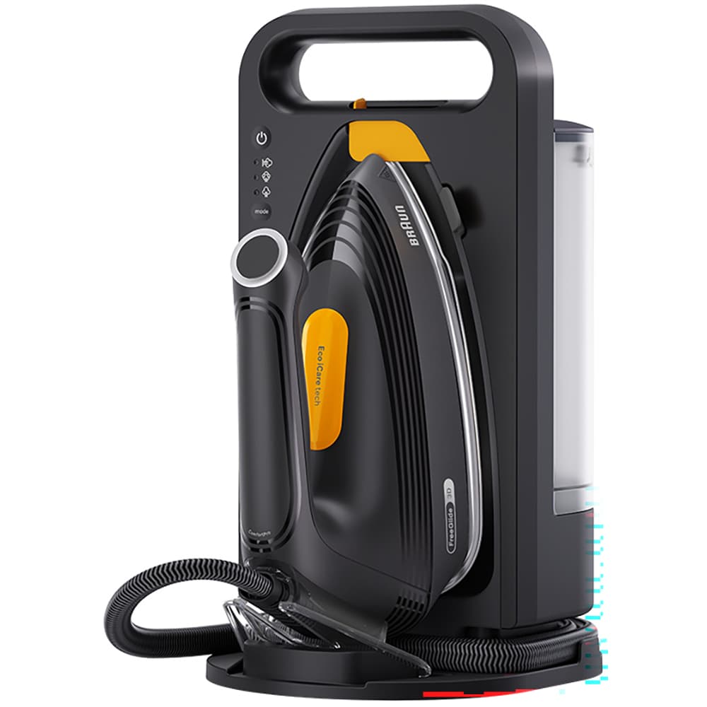Statie de calcat BRAUN UpStyle 2 IS2755BK, 2200W,460g/min, 1.5l, talpa EloxalPlus, negru-galben