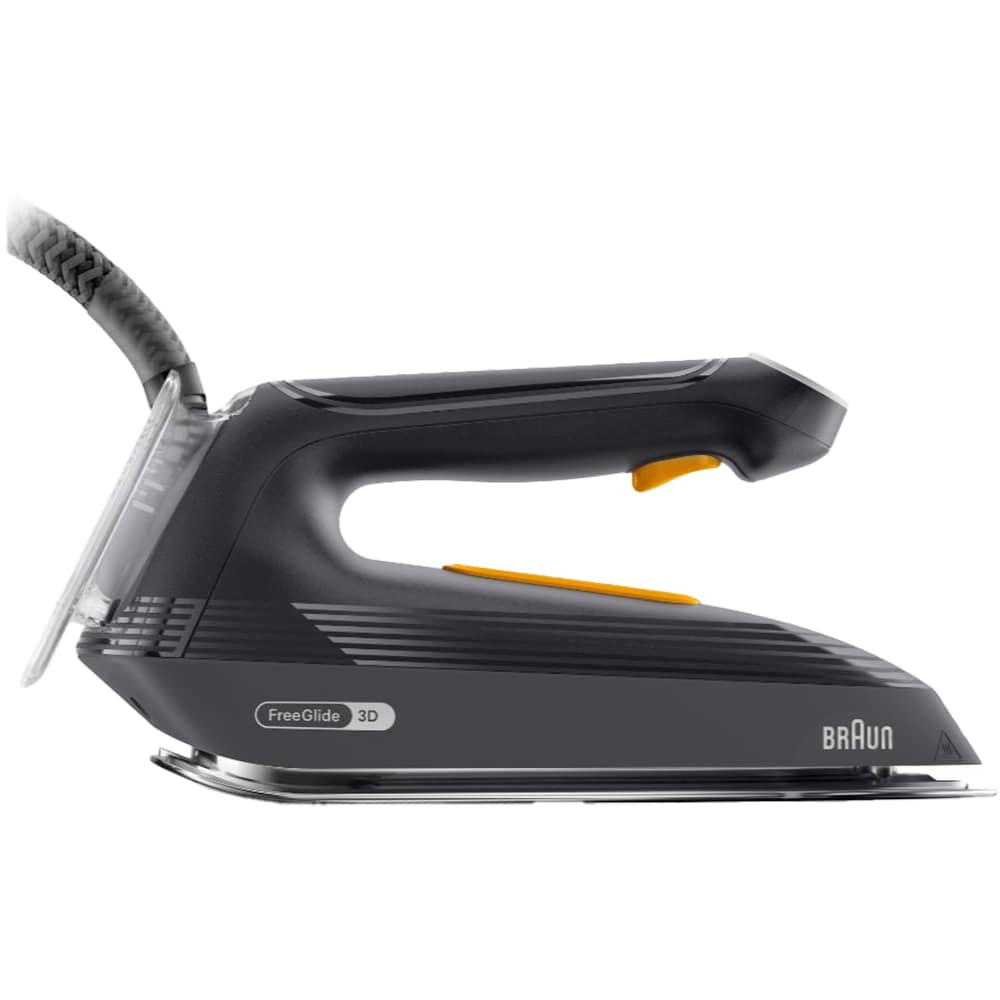Statie de calcat BRAUN UpStyle 2 IS2755BK, 2200W,460g/min, 1.5l, talpa EloxalPlus, negru-galben